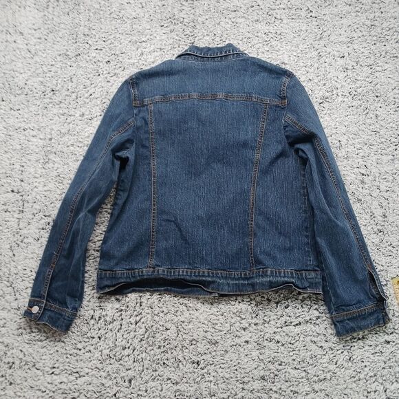 Liz Claireborne Villager Stretch Denim Jacket Women's 14. Five Pockets.......... - Picture 10 of 10